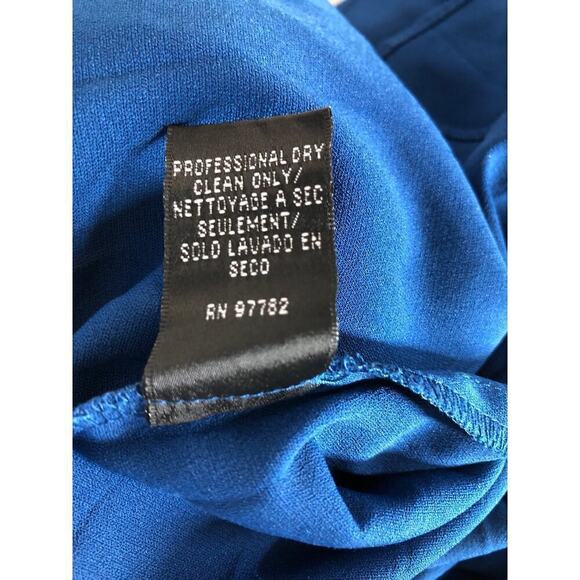 Jill Jill Stuart Dress Pleated Popover Sleeveless Square Neck Maxi Gown Blue 2 - Picture 8 of 10